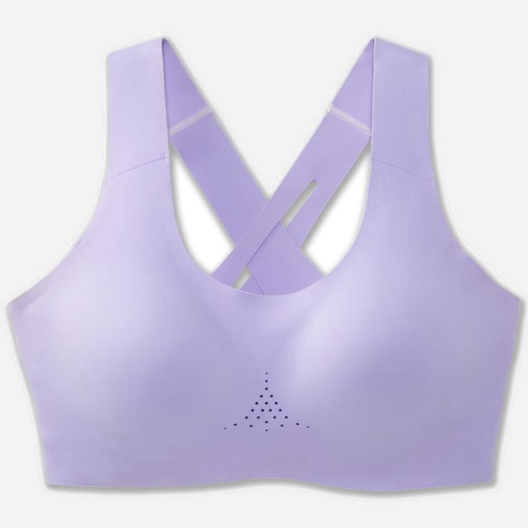 Brooks Dare Crossback 2.0 Womens Sports Running Bra - Lavender Purple/Violet Dash - Philippines (836